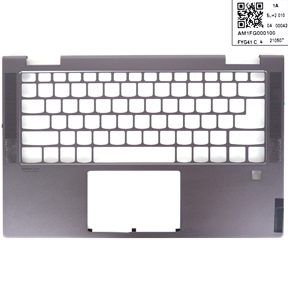 Picture of New Replacement Laptop Cover For Lenovo Yoga C740-14 C740-14IML Upper Case Palmrest Cover Without Touchpad dark grey.